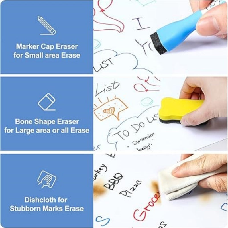 Magnetic Dry Erase Board Sheet for Fridge, 12\